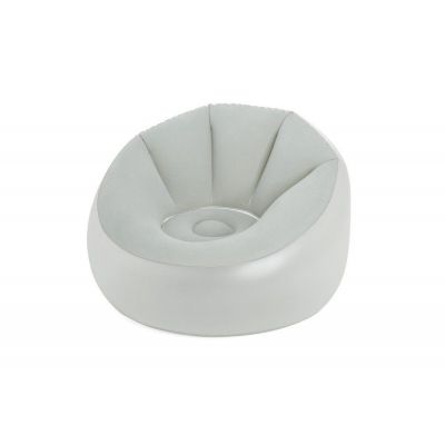 Fotoliu gonflabil iluminat diverse culori, Bestway 75086, 102 x 97 x 71 cm, gri