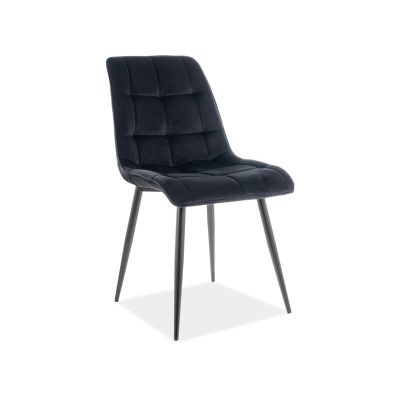 Scaun Chic velvet matt negru99