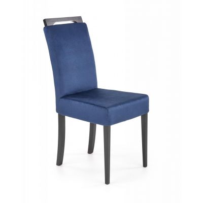 Scaun Clarion 2 velvet albastru/negru Monolith 77