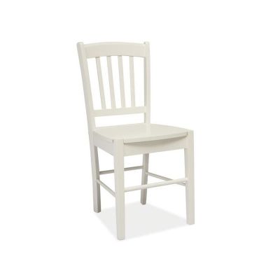 Scaun lemn CD-57 alb – H 85 cm