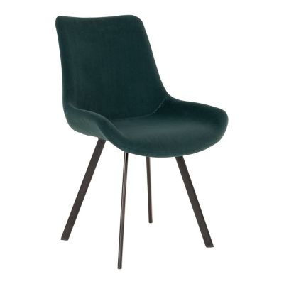 Scaune de dining verde 2 buc. din catifea Memphis – House Nordic