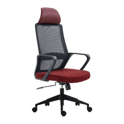 Scaun Birou Adore Neo reglabil, 58 x 121-131 x 56 , Gri - Rosu