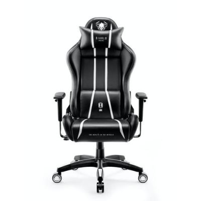 Scaun Gaming Diablo X-One 2.0 Normal Size, Negru/Alb