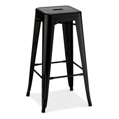 Scaune de bar negre 2 buc. din metal 76 cm Korona – Furnhouse Scaune de bar negre 2 buc. din metal 76 cm Korona – Furnhouse