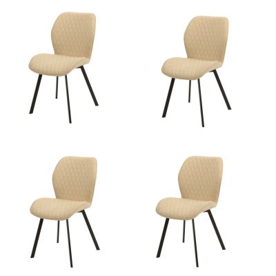 Set 4 Scaune Klaus, 50x64x90 cm, Beige