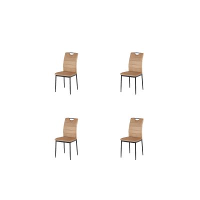 Set 4 scaune Riga, 43x54x92 cm, Velvet Beige