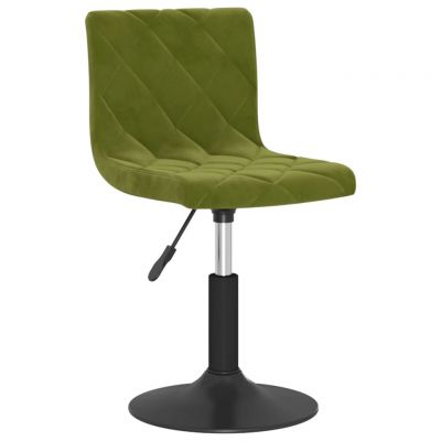 Scaun de bucatarie pivotant, catifea, verde deschis, model 55