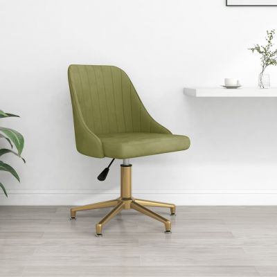 Scaun de bucatarie pivotant, catifea, verde deschis, model 6