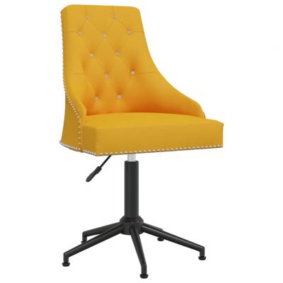 Scaun de bucatarie pivotant, galben, catifea,3093105