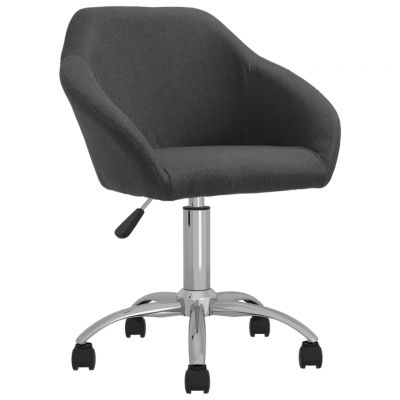 Scaun de bucatarie pivotant, textil, gri inchis, model 10