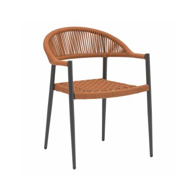 Scaun de gradina Pakoworld Freiburg aluminiu negru