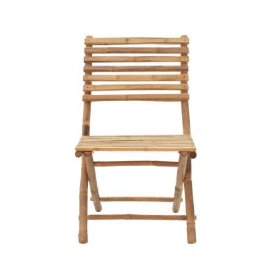Scaun de gradina Pakoworld Nixon bambus maro