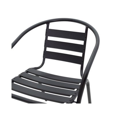 Scaun de gradina Pakoworld Tade metal negru