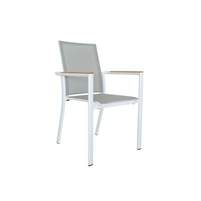 Scaun de gradina Soho Dex alb/gri deschis