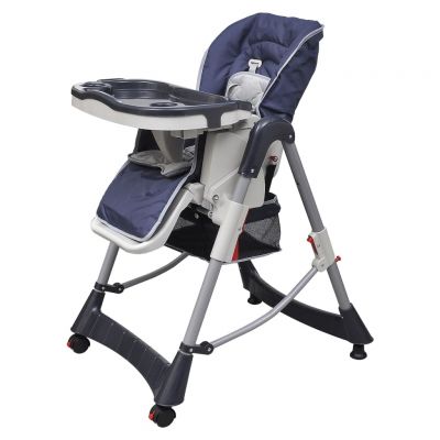 Scaun inalt pentru copii, Deluxe, albastru, inaltime reglabila