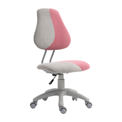 Scaun rotativ reglabil, gri/roz, RAIDON