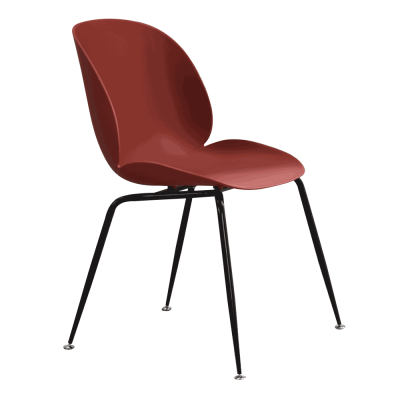Scaun, visiniu / negru, plastic / metal, SONAIA