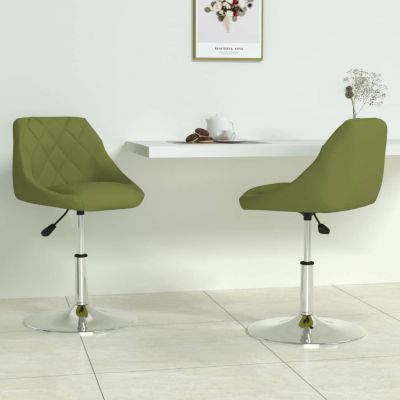 Scaune de bucatarie pivotante, 2 buc., catifea, verde deschis, model 72