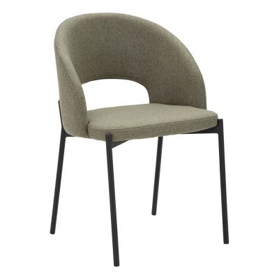Set 2 scaune, Helsinki, Mauro Ferretti, 51 x 53 x 80 cm, placaj/metal/textil, verde/negru