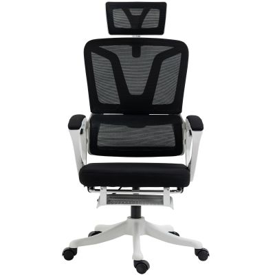 Scaun de Birou pentru Acasa cu Spatar Inalt, Scaun de Birou din Material Textil cu Tetiera Reglabila 66x58x110-118cm Negru Vinsetto | Aosom RO