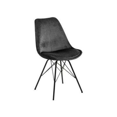 Scaun de dining negru/gri Eris – Actona