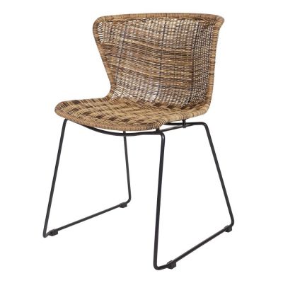 Scaune de grădină în culoare naturală 2 buc. din ratan artificial Wings – WOOOD