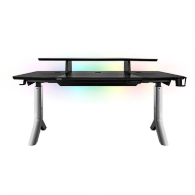 Birou Gaming Reglabil Electric  Argent P900 RGB Negru