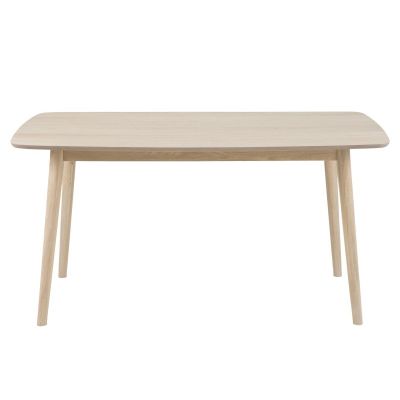 Masa din furnir si lemn Nagano Dining Light Oak, L150xl80xh75,5 cm