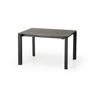 Masa extensibila din ceramica si metal, Horatio Grej / Negru, L120-180xl85xh76 cm