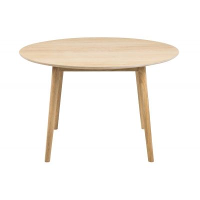 Masa rotunda din furnir si lemn Nagano Dining Light Oak, Ø120xh75 cm