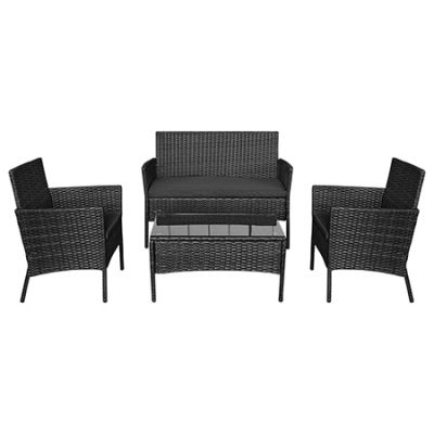 Mobila de gradina eleganta si confortabila cu design floral.