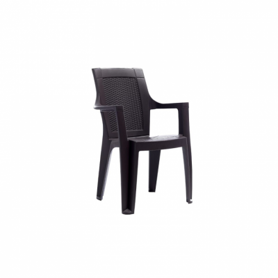 Scaun de gradina ELEGANCE, model ratan, antracit, 62x57x88 cm Scaun de gradina ELEGANCE, model ratan, antracit, 62x57x88 cm