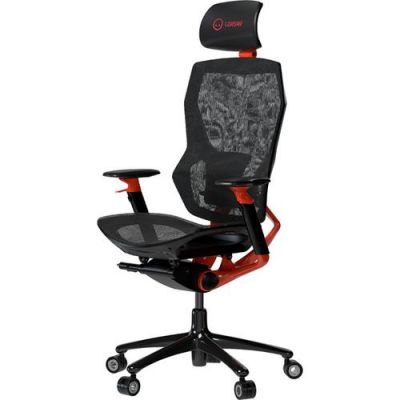 Scaun gaming LORGAR Grace 855, reglabil (Negru/Rosu)