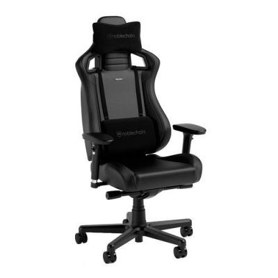 Scaun gaming Noblechairs EPIC Compact PU, Piele ecologica, Negru/Carbon