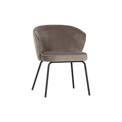 Scaune de dining bej 2 buc. din catifea Admit – WOOOD