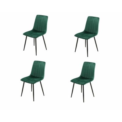 Set 4 Scaune Isma Velvet Verde