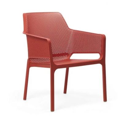 Scaun exterior Nardi Net Relax rosu coral