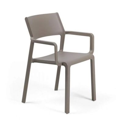 Scaun exterior Nardi Trill Armchair cu brate tortora