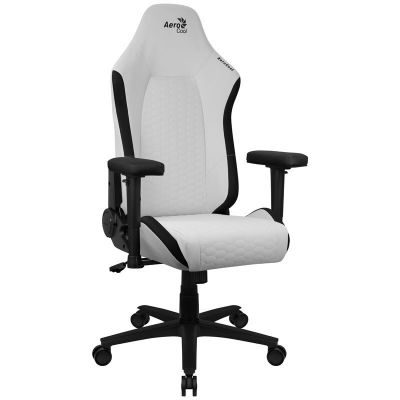 Scaun Gaming Crown Leatherette Moonstone Alb