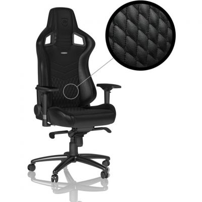 Scaun Gaming EPIC Echtleder Negru