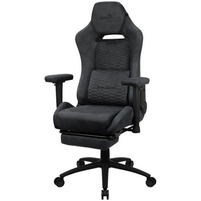 Scaun Gaming ROYALSLATEGR Premium Ergonomic  Legrests Aerosuede Technology Gri