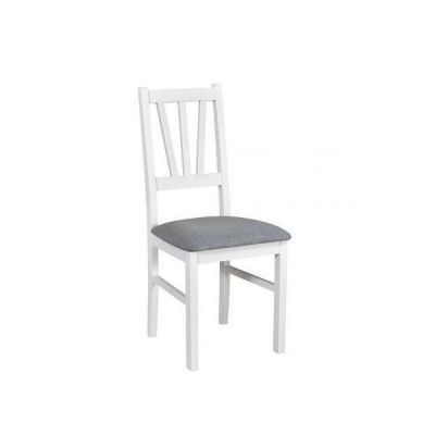 Scaun living/bucatarie Bosini 5, alb/gri, 40x43x94 cm, UnicSpot