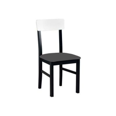 Scaun living/bucatarie Leonix 1, negru-alb/gri, 40x43x90 cm, UnicSpot ieftin