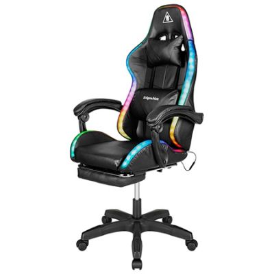 Scaun Gaming Negru Cu LED-uri - Kruger&matz