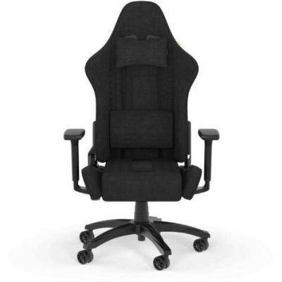 Scaun Gaming TC100 Relaxed Textil cu Tetiera Negru