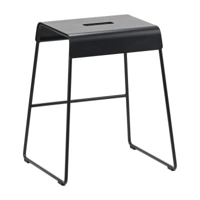 Scaun negru din metal A-Stool – Zone