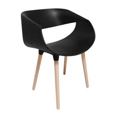 Scaun Aura Negru Natural
