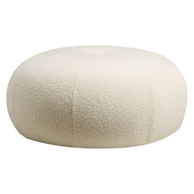 Taburet puf PWF-0564 material textil crem D55x35cm