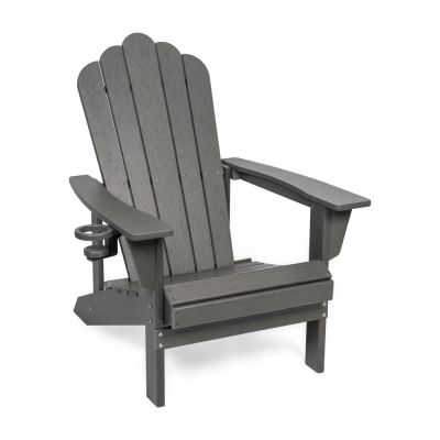 Fotoliu de grădină gri din plastic Adirondack – Bonami Selection