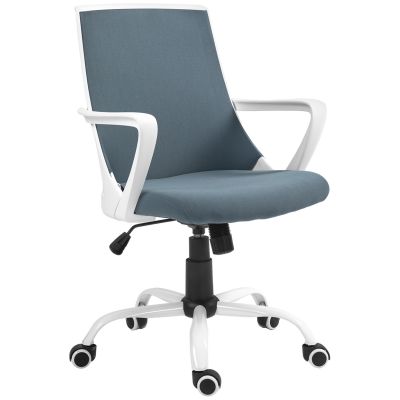 HOMCOM Scaun de Birou Ergonomic cu Înălțime Reglabilă, Scaun de Birou cu Balansoar și Țesătură Respirabilă, 59x61x92.5-102.5 cm, Gri | Aosom Romania